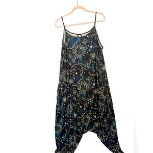 Bohemian style baggy jumpsuit